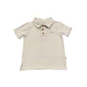 Tommy Bahama Boy's White Polo - Size XS 4 - Like New!